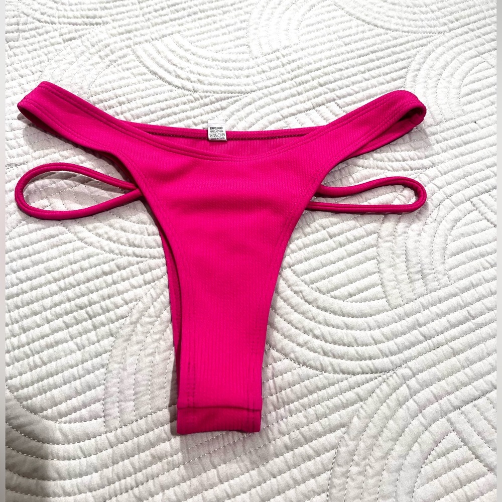 Pink bikini thong size small